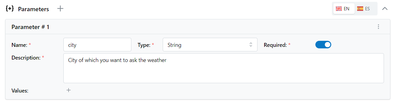 Weather skill parameter